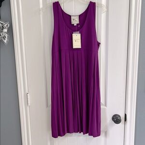 Purple Sleeveless Dress